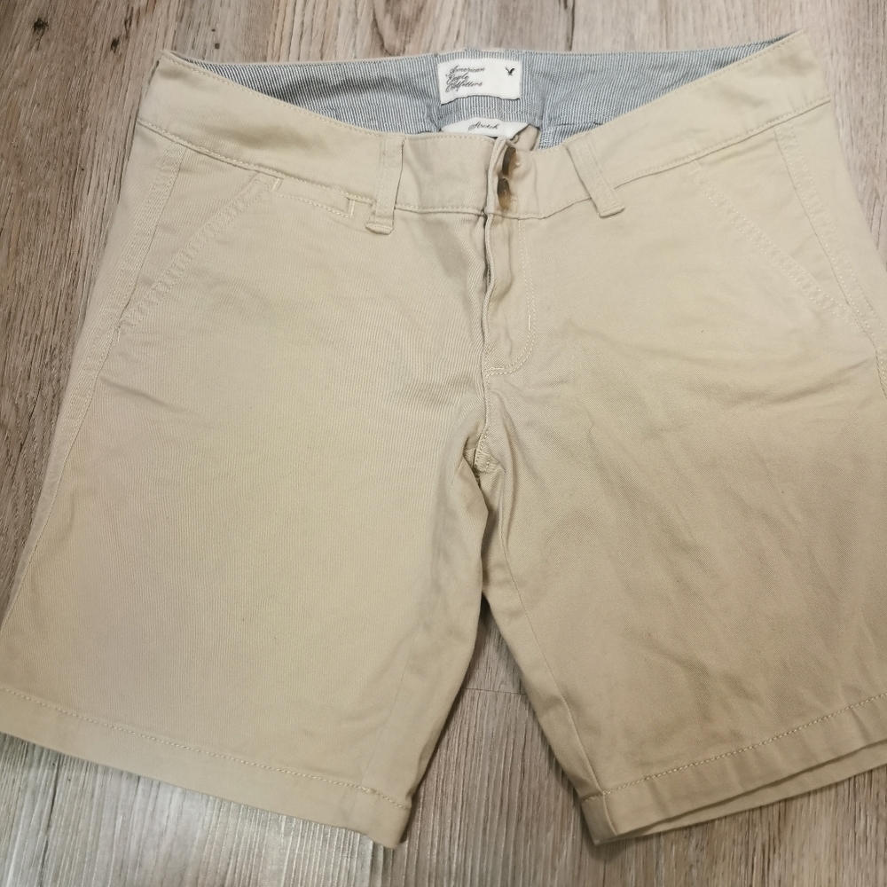 As new, American Eagle stretch khaki shorts, 2